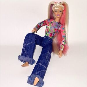 1998 Happening Hair Barbie Doll Mattel